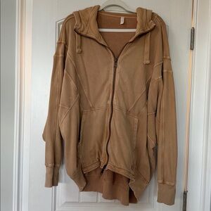 Free People Movement Oversized Zip-Up Hoodie